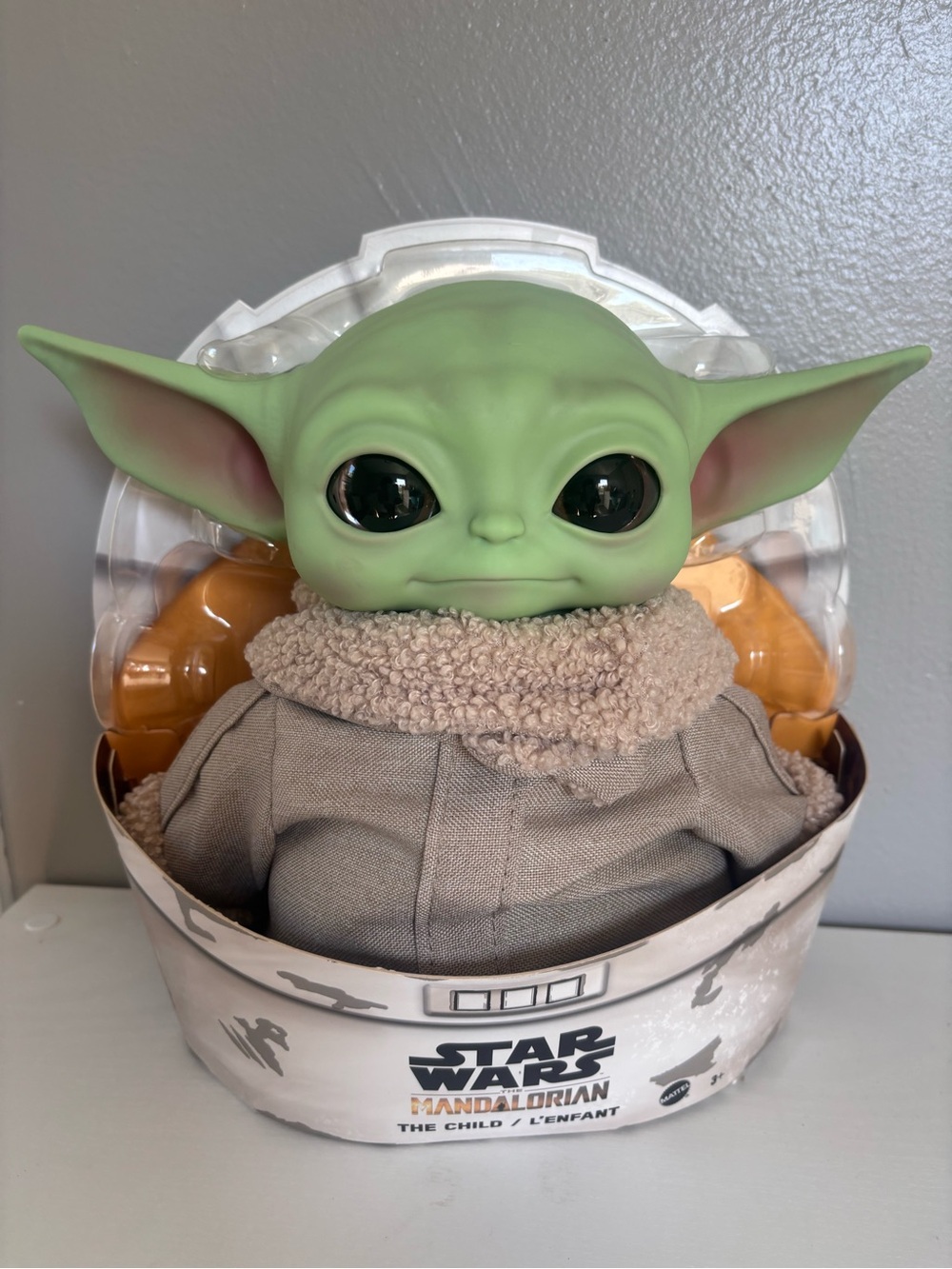 Star Wars Grogu Plush Doll - Green Head with Tan Outfit